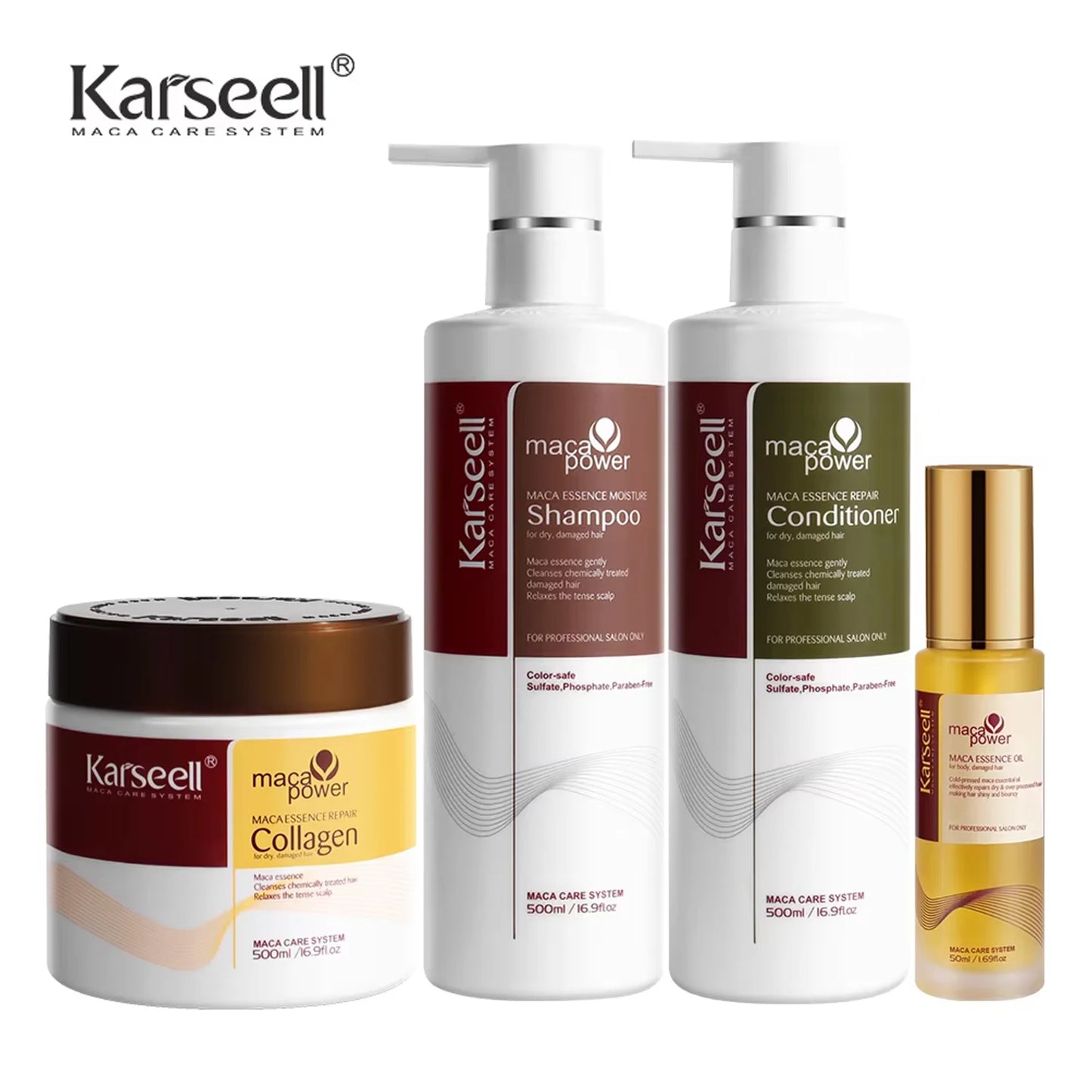 Karseell Collagen & Argan Oil Repair Shampoo & Conditioner Set