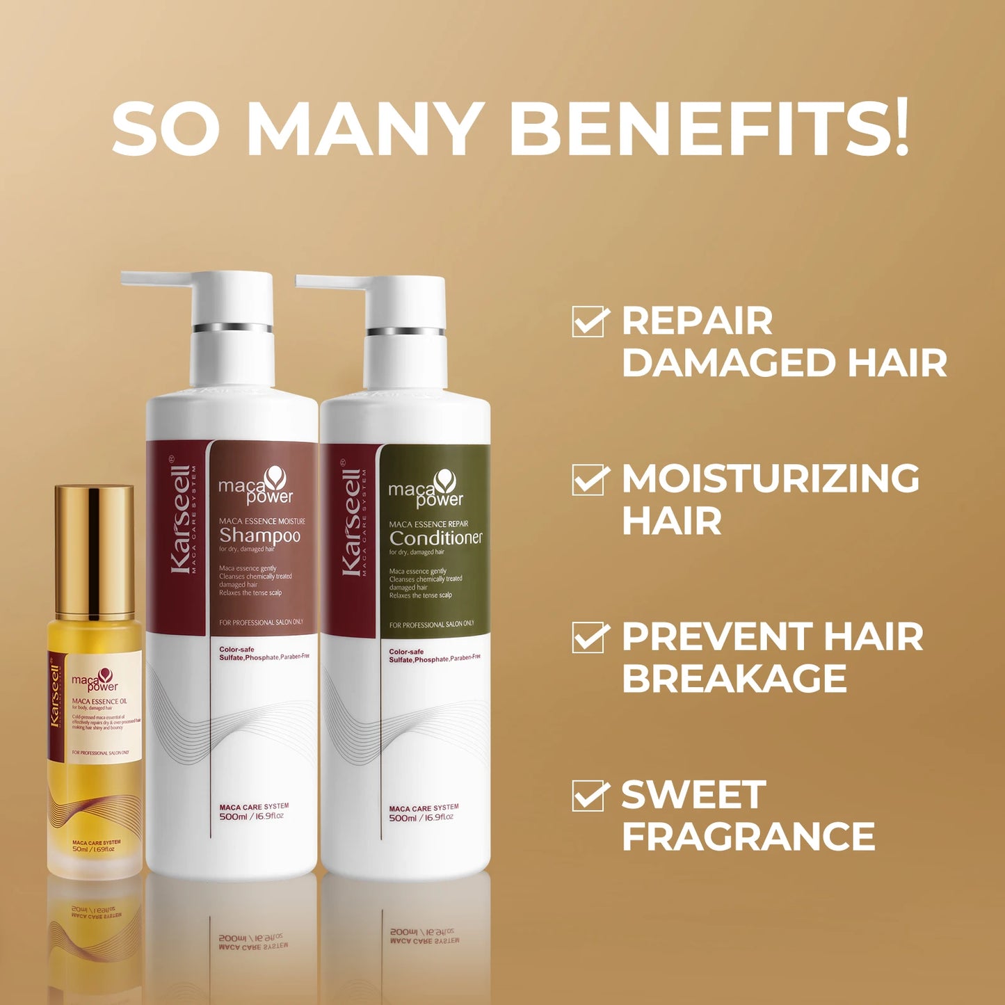 Karseell Collagen & Argan Oil Repair Shampoo & Conditioner Set