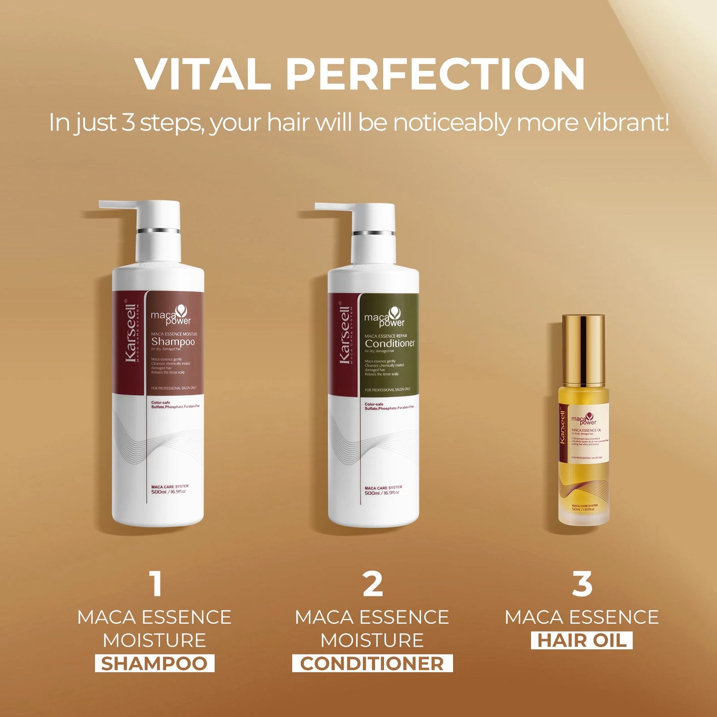 Karseell Collagen & Argan Oil Repair Shampoo & Conditioner Set